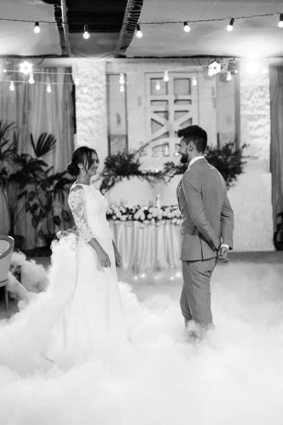 istock the first dance of the bride and groom inside a restaurant 2194350802