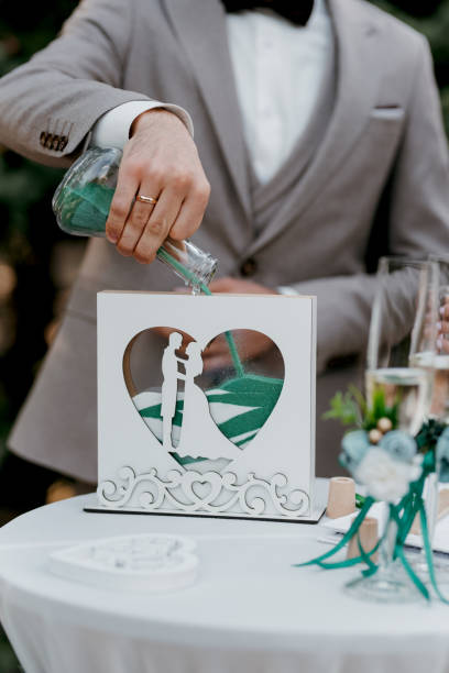 istock wedding ceremony of the newlyweds on the glade 2194352000
