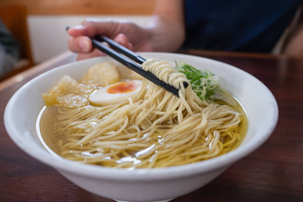 istock Japanese salty ramen. Topped with boiled egg and spring onion. 2194354006
