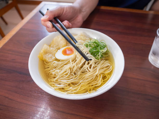 istock Japanese salty ramen. Topped with boiled egg and spring onion. 2194354037