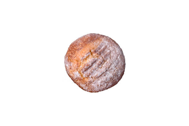 istock Delicious round freshly baked cinnamon flavored cookies 2194357503