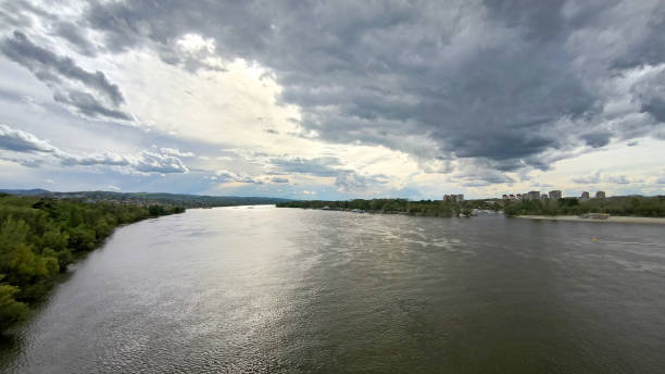istock landscape by the Danube river in spring, in Novi Sad 2194357818