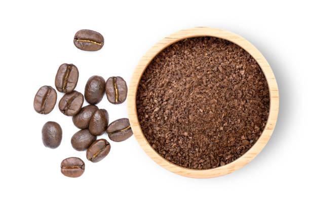 istock Roasted coffee beans with ground coffee, instant coffee 2194363672