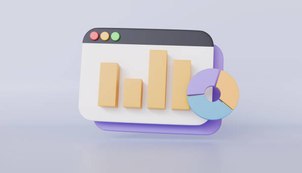 istock Business report chart and donut chart graph growth diagram, SEO optimization, business strategy, data analytics, growth business success 2194365735
