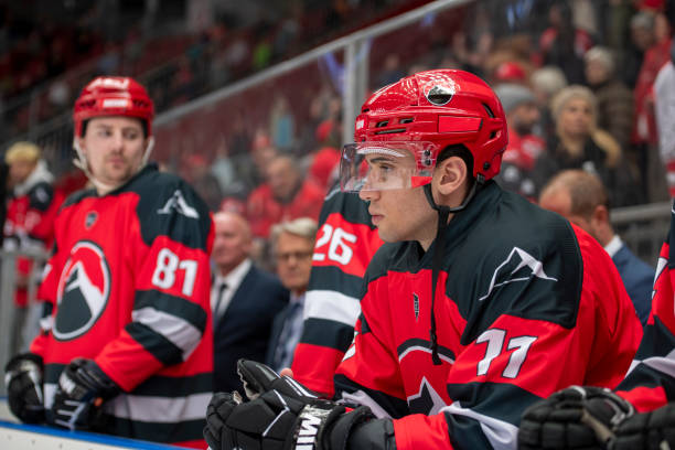 istock Ice Hockey Players Focused on the Game 2194366112