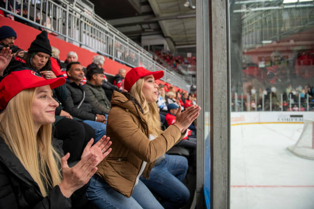 istock Enthusiastic Applause at the Ice Hockey Game 2194366172