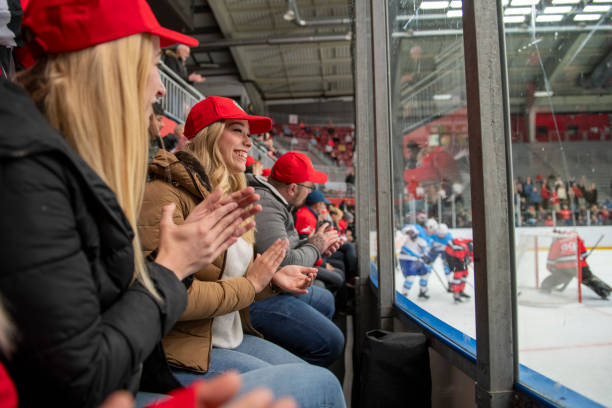 istock Engaged Fans Cheering at the Ice Hockey Game 2194366617