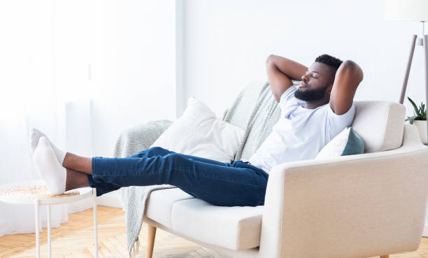 istock Relaxing in Comfort on a Sunny Afternoon at Home 2194366829