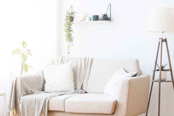 istock Bright and Cozy Living Room With a Comfortable Sofa and Natural Light During the Day 2194366870