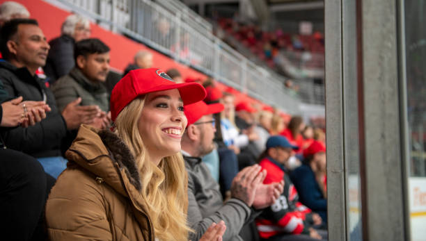 istock Excited Fan Cheering at an Ice Hockey Game 2194367276