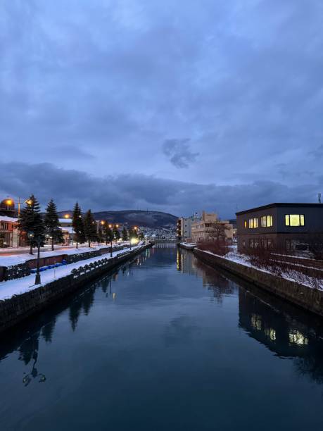 istock Evening in Otaru Canal 2194372042