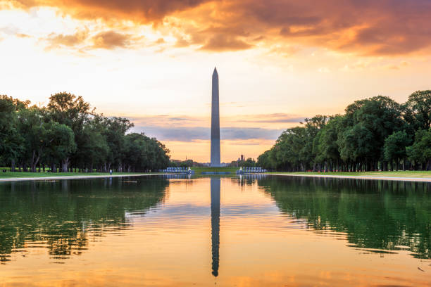 istock Washington Monument on the Reflecting Pool in Washington, DC, USA 2194373126