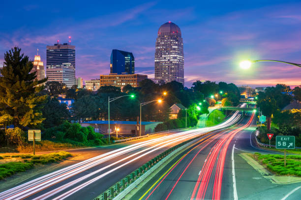 istock Winston-Salem, North Carolina, USA Skyline 2194373167