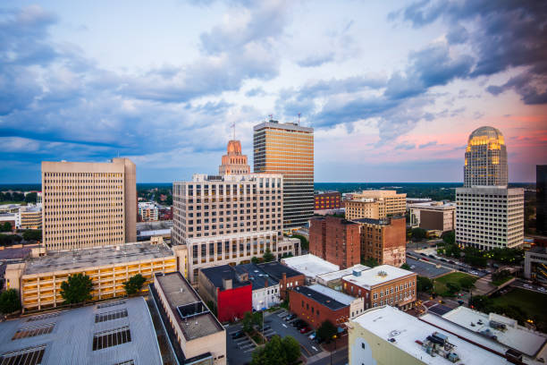 istock Winston-Salem, North Carolina, USA Skyline 2194373185