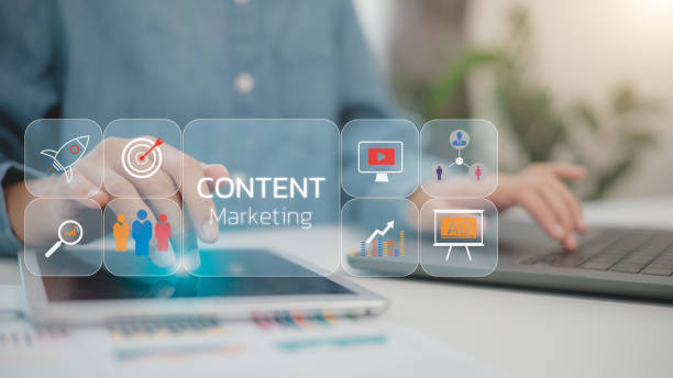 istock Content marketing concept. Digital marketing strategy idea concept. Business, Technology, Internet and network concept. Creative idea with technology online for earning profit. 2194377611