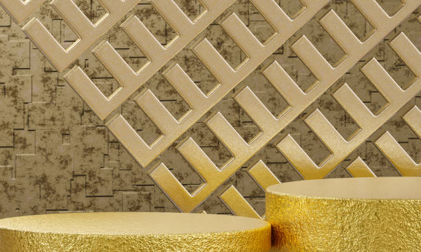 istock Golden Podium on Abstract Background. 2194378279