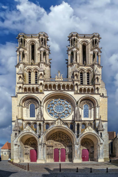 Laon Cathedral is one of the most important examples of the Gothic architecture of the 12th and 13th centuries located in Laon, Picardy, France