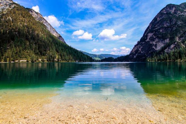 istock Brilliant colours and quiet waters in mountain 2194379745