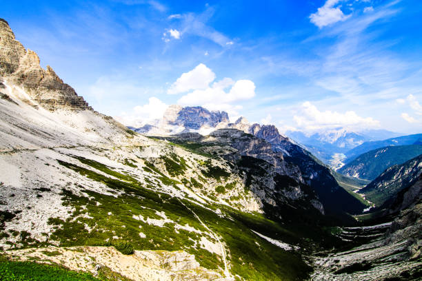 Incredible view of Italian mountains