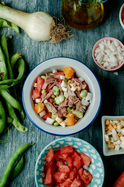 istock andalusian broad bean salad served on a white bowl 2194380327