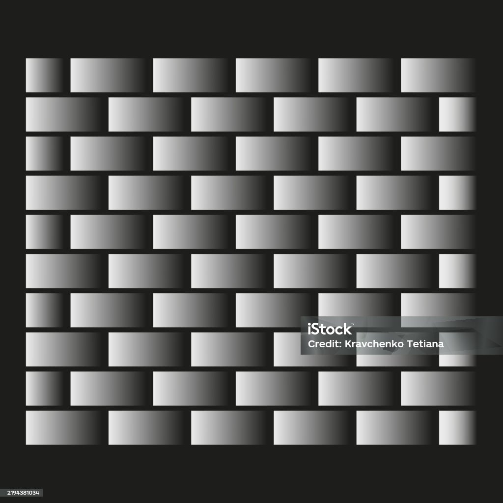 Brick Gradient Colour Pattern Gradient Brick Pattern Gray Scale Layout Black Background Shading ...