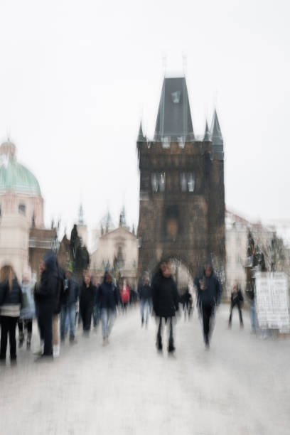 Charles bridge (Karluv most) and old town in Prague, Czech Republic