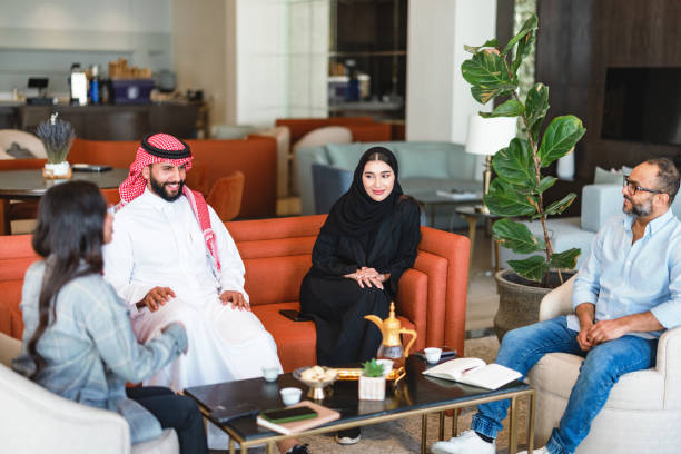istock Diverse Arabic Business Executives in Casual Meeting Setting 2194383579