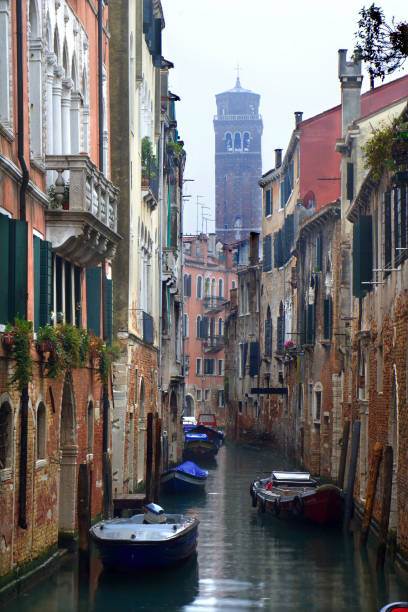 Venice - Canal and the church tower