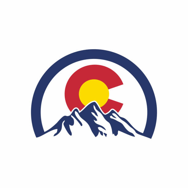 ilustrații de stoc cu artă vectorială de design de logo colorado - colorado