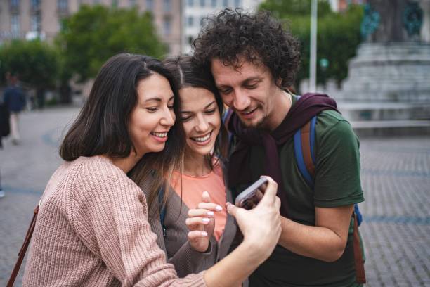 istock Tourists using smartphone app in malmo, sweden 2194388552