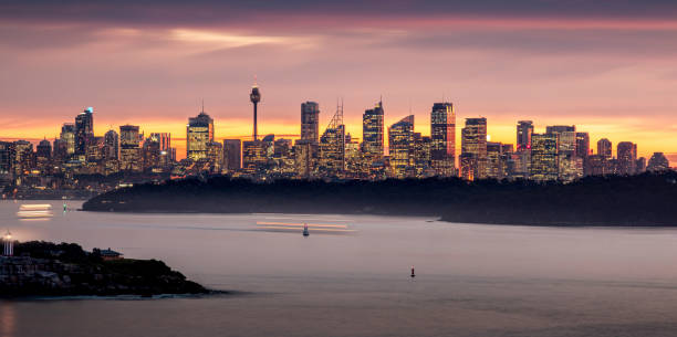 istock Breathtaking Skyline of Sydney by Twillight 2194390171