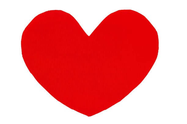 istock Heart shape made of textile textured checkered fabric. 2194391117