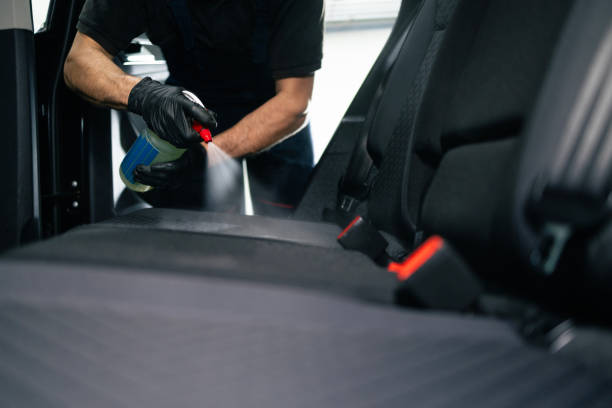 istock Car interior detailing, cleaning and vacuuming. 2194391291