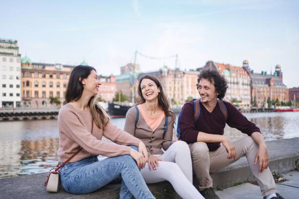 istock Tourists laughing and enjoying 2194391955