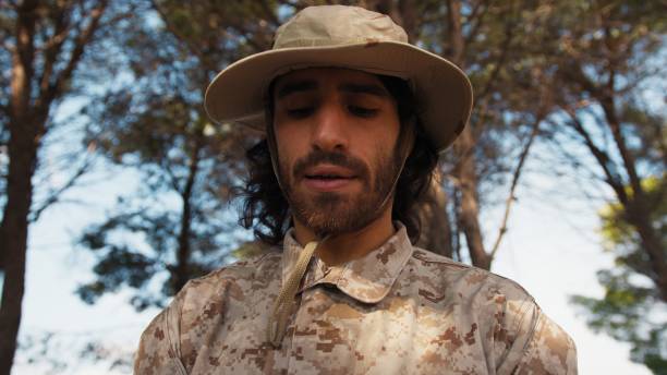 istock Military Instructor Reprimands Students For Poor Results In Forest Exercise 2194392417