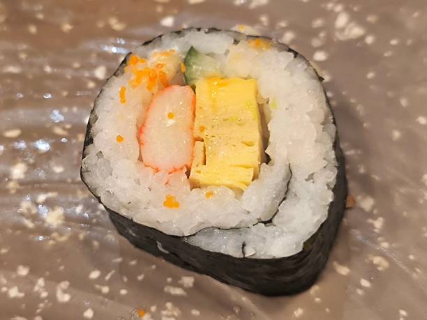 istock Fresh maki sushi roll. Japanese food 2194394586