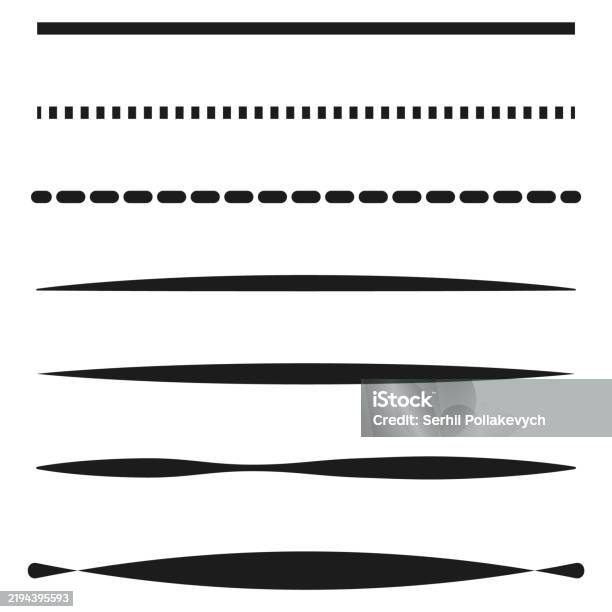 Patterned Edges Decorative Black Lines Thin And Thick Edges Minimal Linear Pattern ...