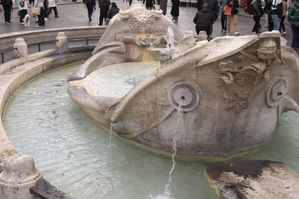 istock Barcaccia fountain in Rome, Italy 2194401916