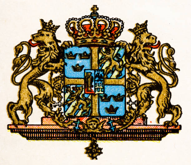 istock Antique Coat of Arms of Sweden (1898) 2194403883