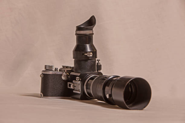 istock Vintage Camera with telephoto lens 16200 2194404662