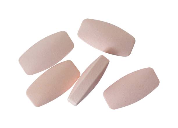 Set of pill on white. pharmacy concept element