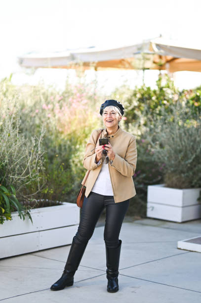 istock Mature woman outdoors portrait. 2194412567
