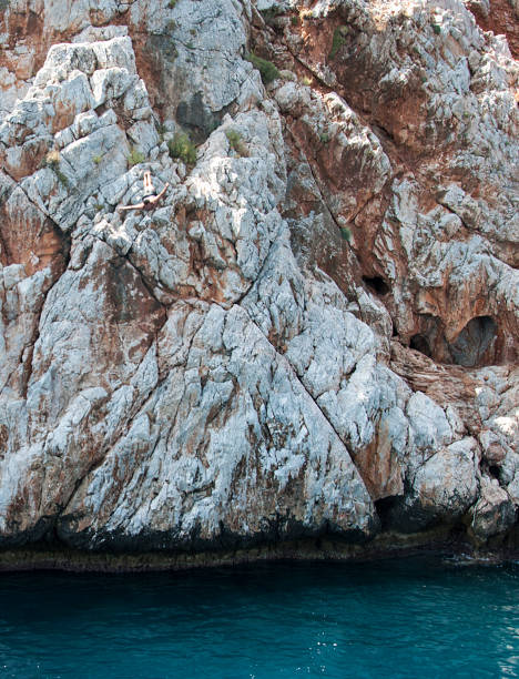 istock View of the cliffs from the sea. 2194413889