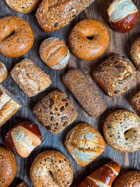 istock German bread and pastry rolls, baking homemade bread in rustic wood kitchen 2194417415