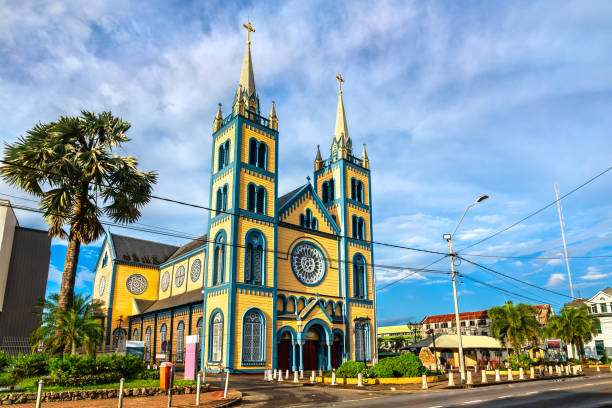 Saint Peter and Paul Cathedral, UNESCO World Heritage in Paramaribo, Suriname