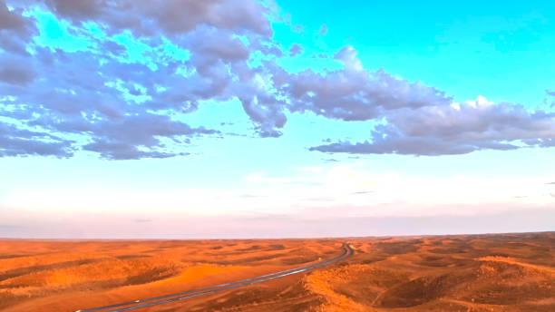Gobi Desert, Sunset,Xinjiang, China, Asia.