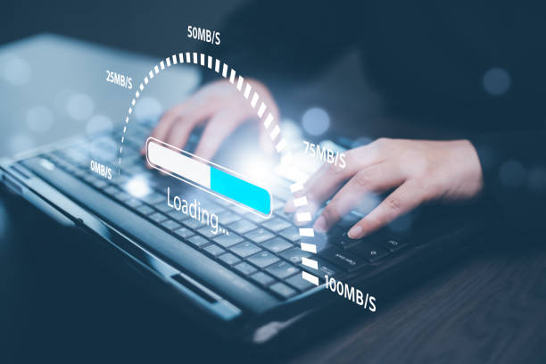 istock concept of technology, downloading, uploading, and database management 2194428437