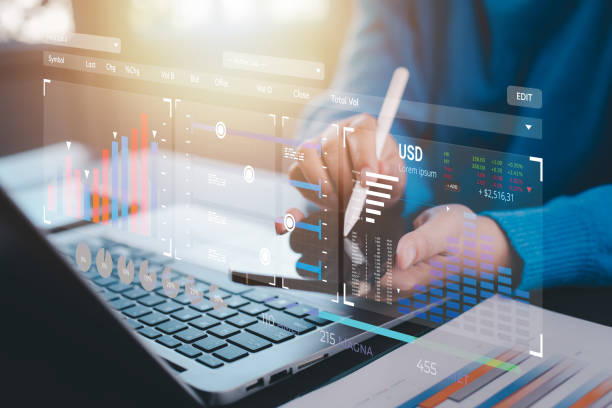 istock stock tickers or graphs, cryptocurrency and new trading platforms 2194428616