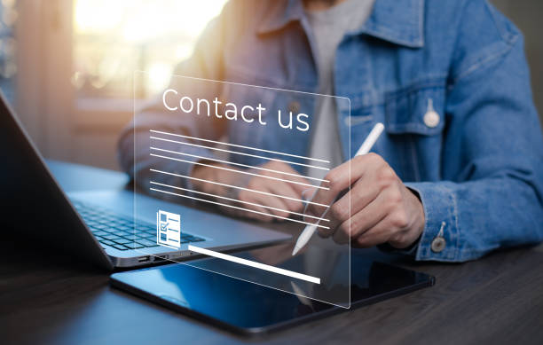 istock Communication and Contact us or Customer support hotline people connect. 2194429582