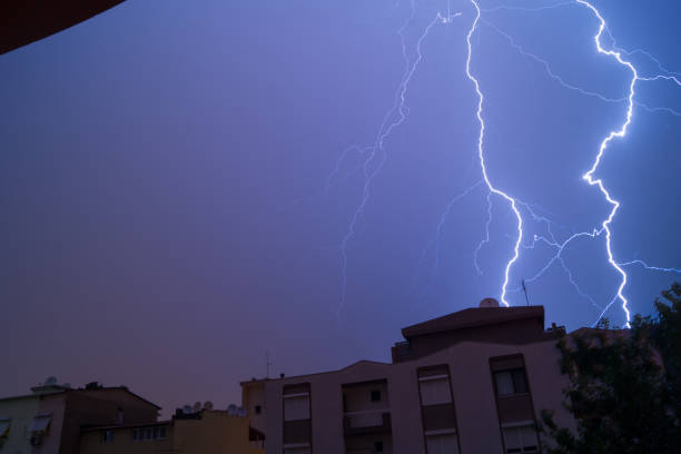 Thunderstorm in the Caucasus Mountains